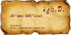Édes Dániel névjegykártya